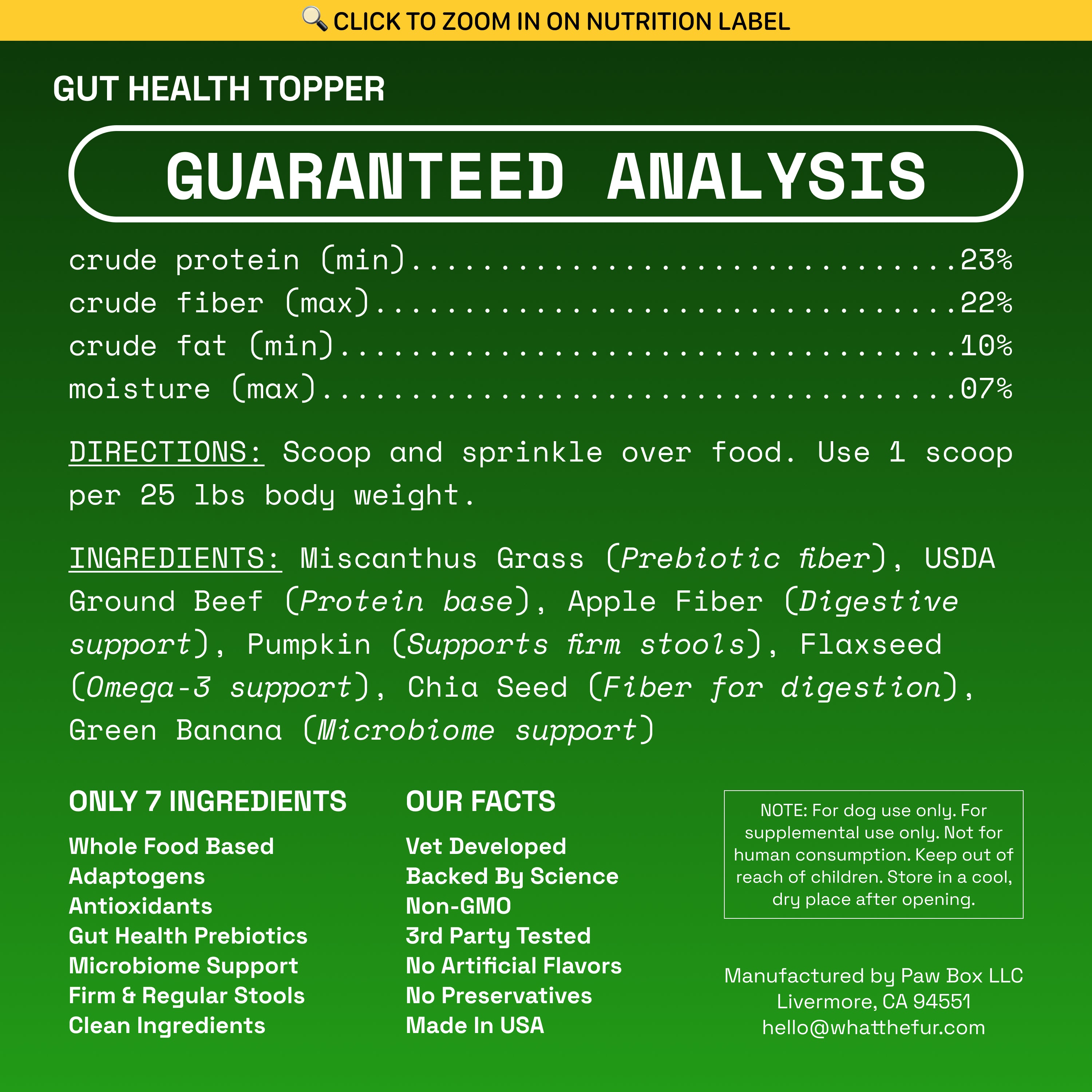 Gut Health Topper